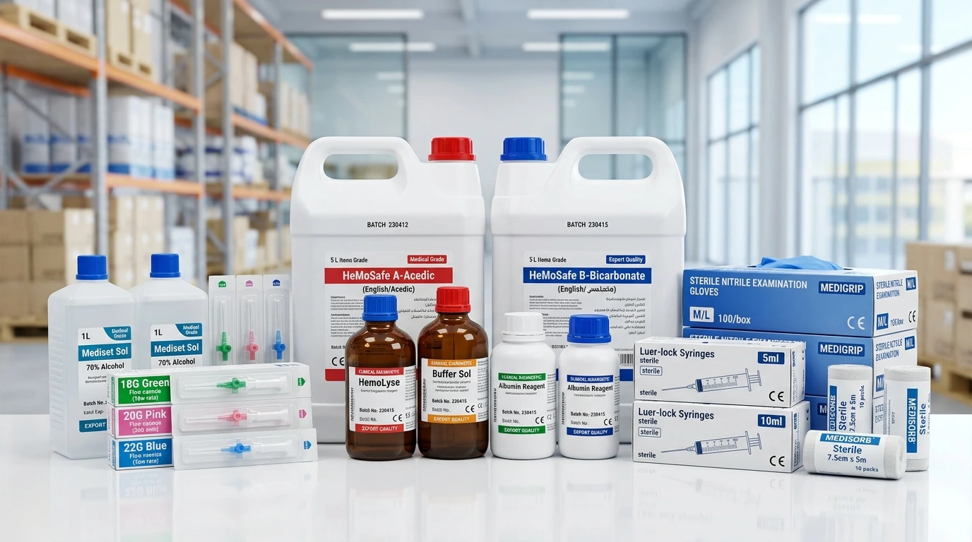 Medical Chemicals, Laboratory Reagents, Hospital Disinfectants & Sterile Consumables