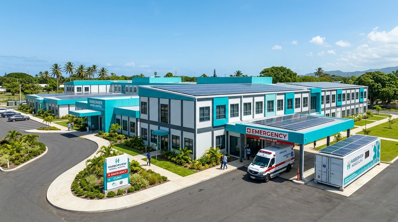 Turnkey Prefabricated Hospitals (Up to 160 Beds), Polyclinics & Mobile Health Centers